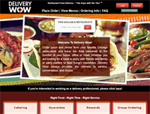 Tablet Screenshot of deliverywow.com